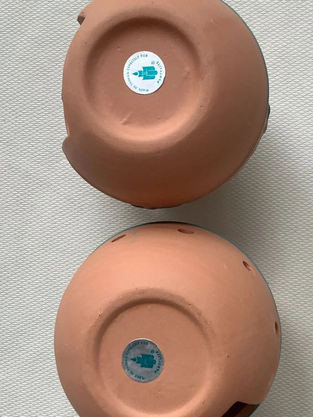 Collection of small Southwest Candle holders Clay Ceramic